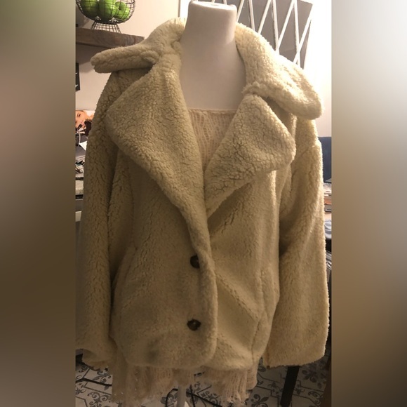 NWT Free People Joplin Sherpa Jacket SZ M
